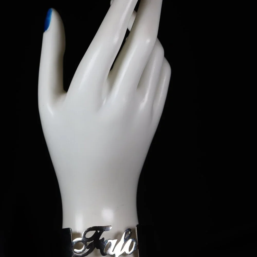 FAFO Script Cuff Bracelet – Elegant But Deadly 💅🏽🔪 - Picture 2 of 3